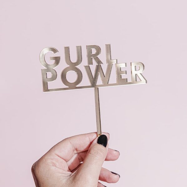 GURL POWER Cake Topper | Block