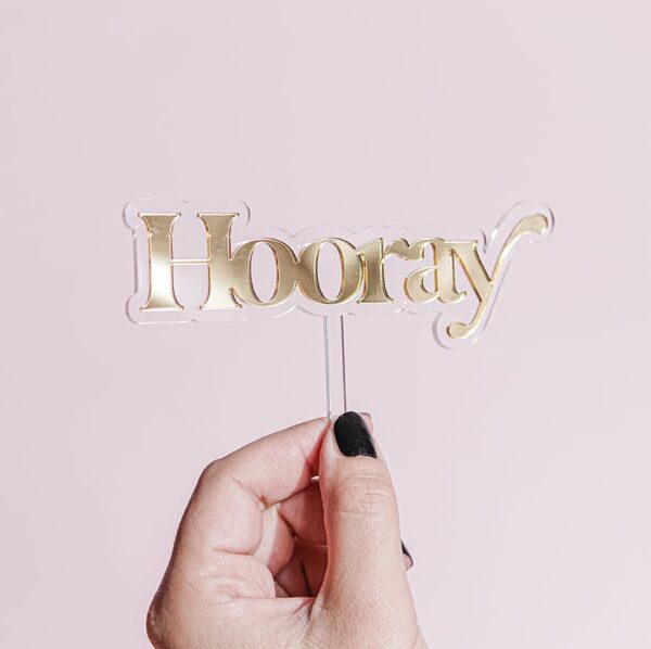 Hooray Cake Topper | Fancy