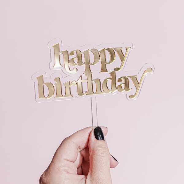 happy birthday Cake Topper | Fancy