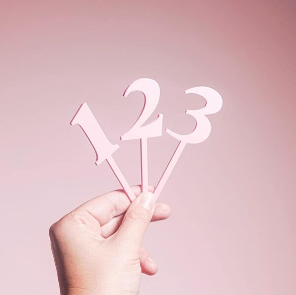 Number Cake Toppers